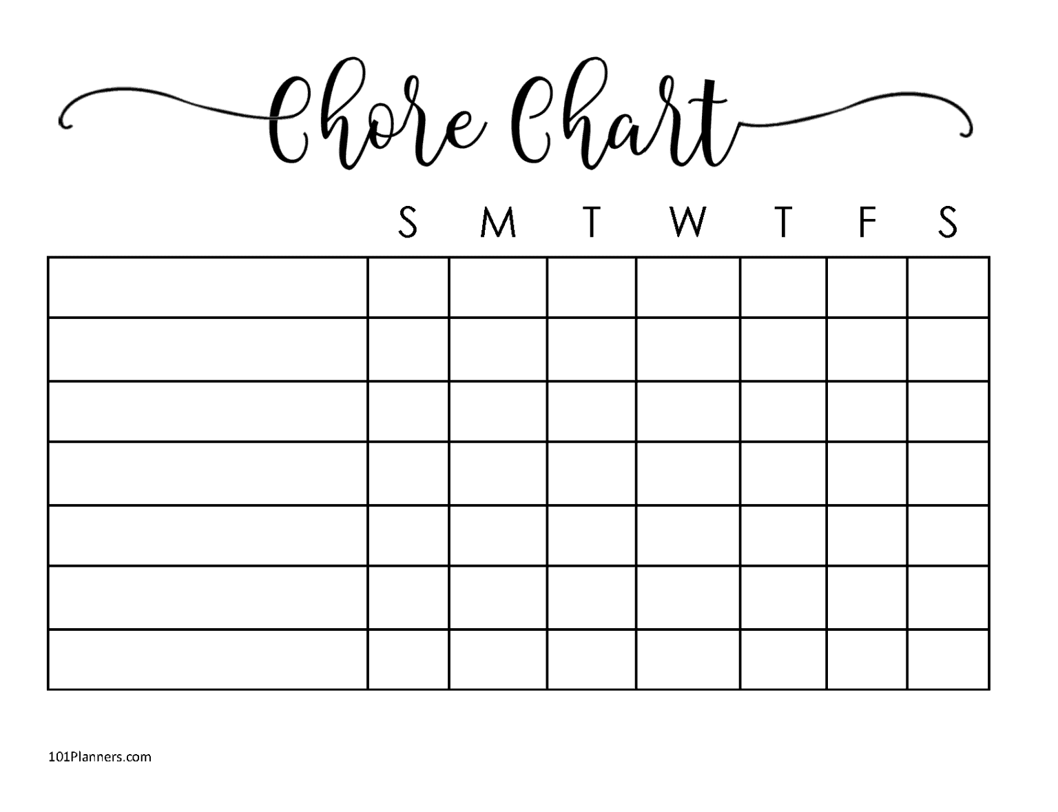 Create A Free Printable Chore Chart Printable Templates
