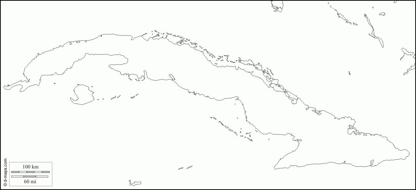 Cuba Free Map Free Blank Map Free Outline Map Free Base Map 
