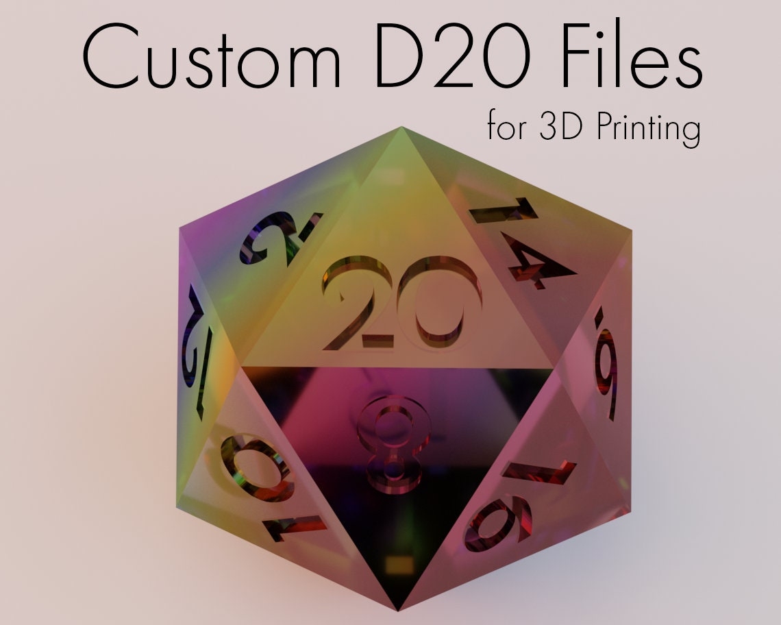 Customizable Blank 20 Spindown D20 Die 3D Print Model 41 OFF