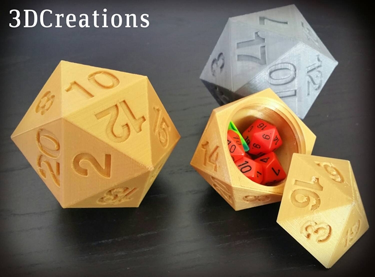 Customizable Blank 20 Spindown D20 Die 3D Print Model 41 OFF