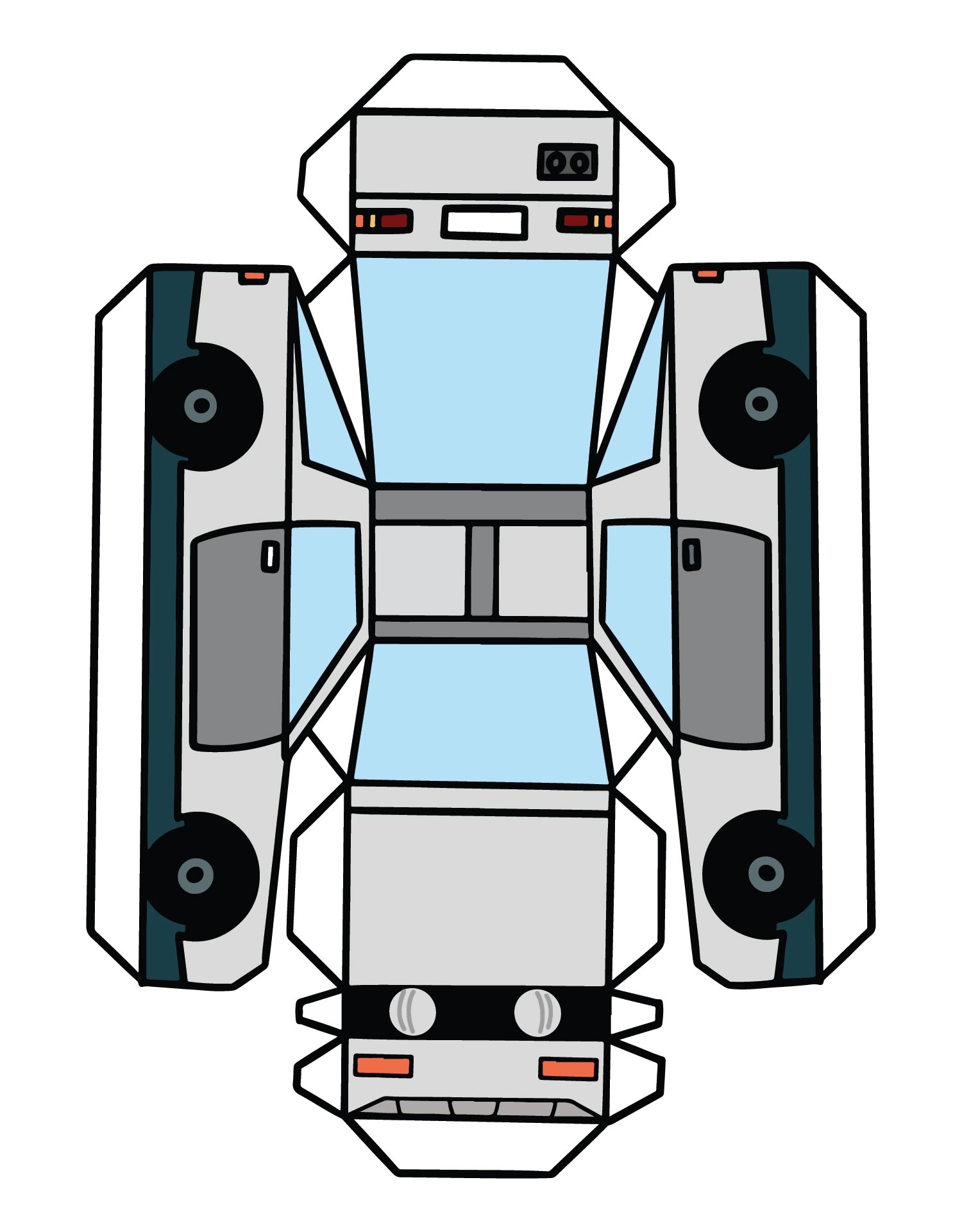 Cut Out Paper Car Template