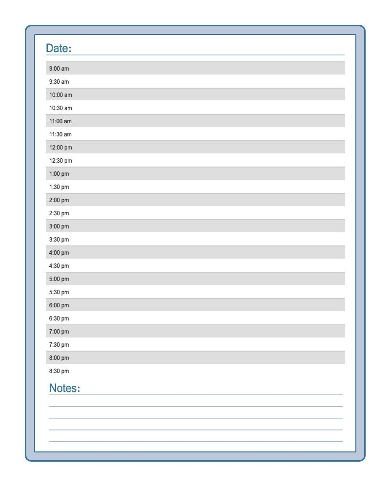 Daily Calendar Free Printable Daily Calendar Free Printable