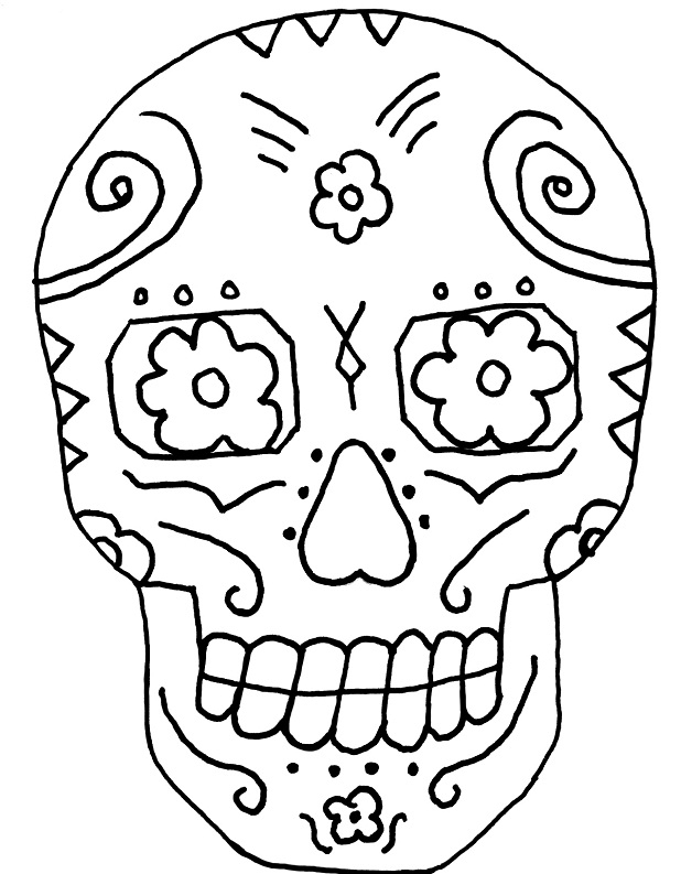 Day Of The Dead Skulls Drawing At GetDrawings Free Download