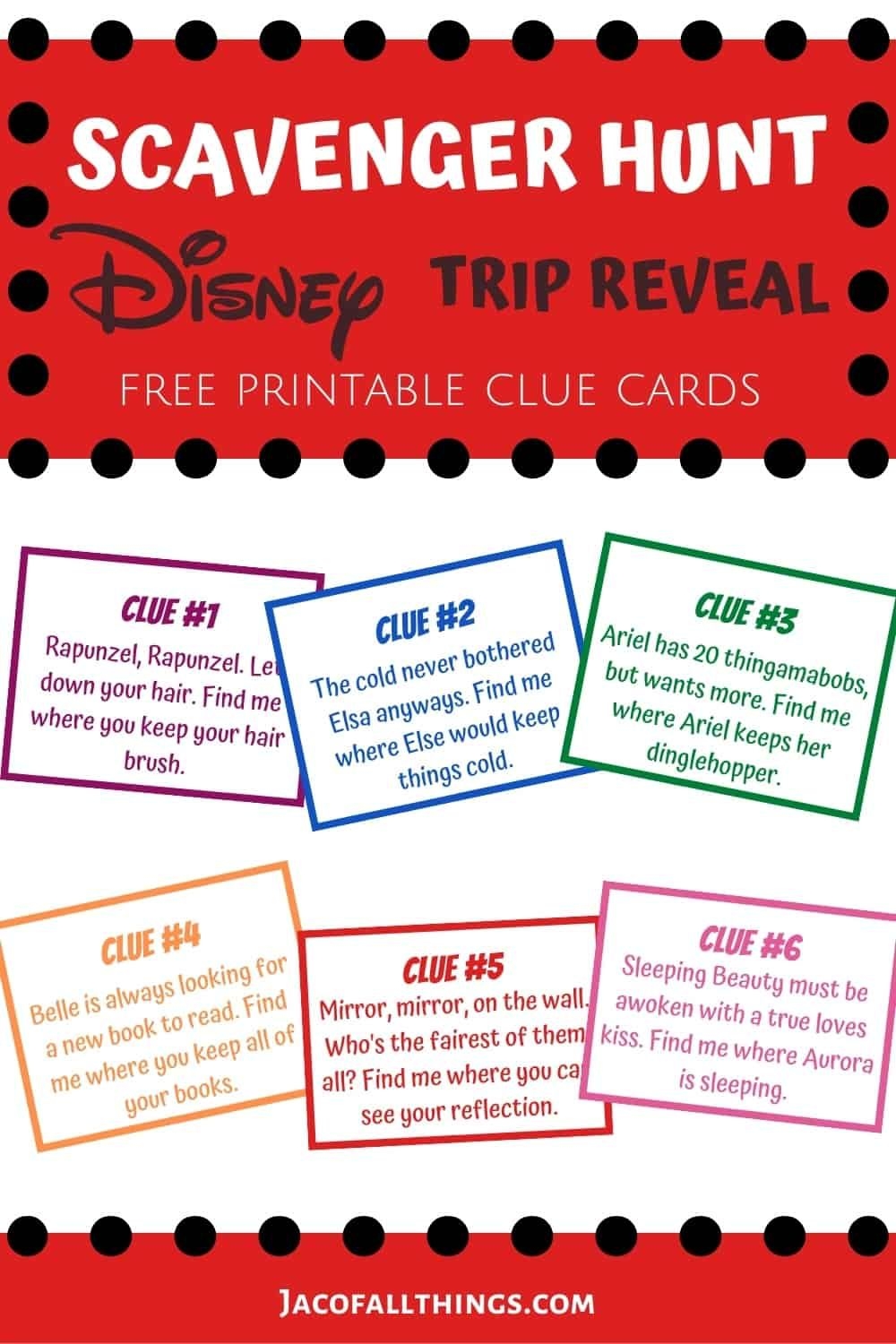 Disney Reveal Scavenger Hunt Printable Printable Yearly Calendar