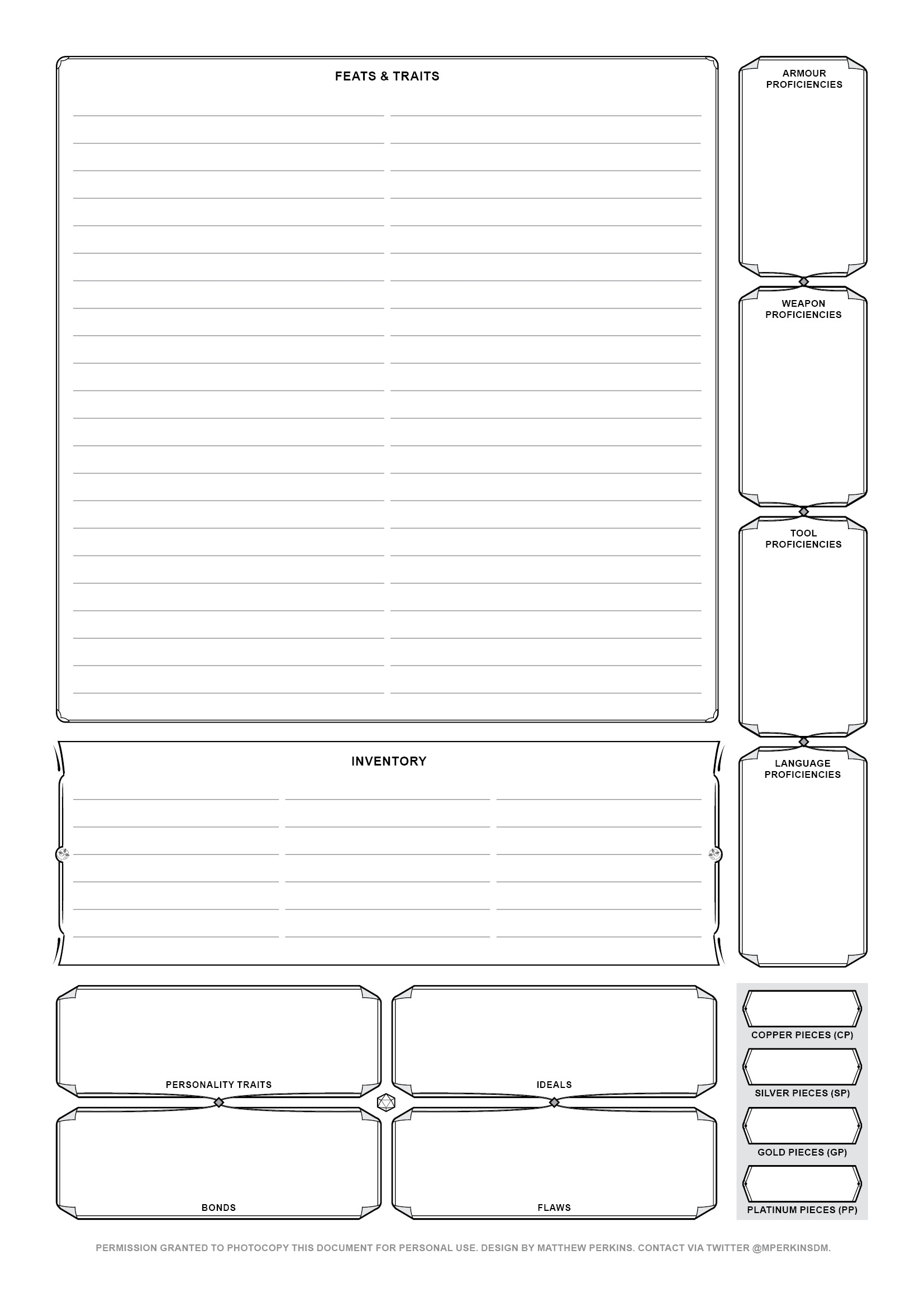Dnd 5e Character Sheet Printable Printable Free Templates Dnd 5e Character Sheet Printable Printable Free Templates