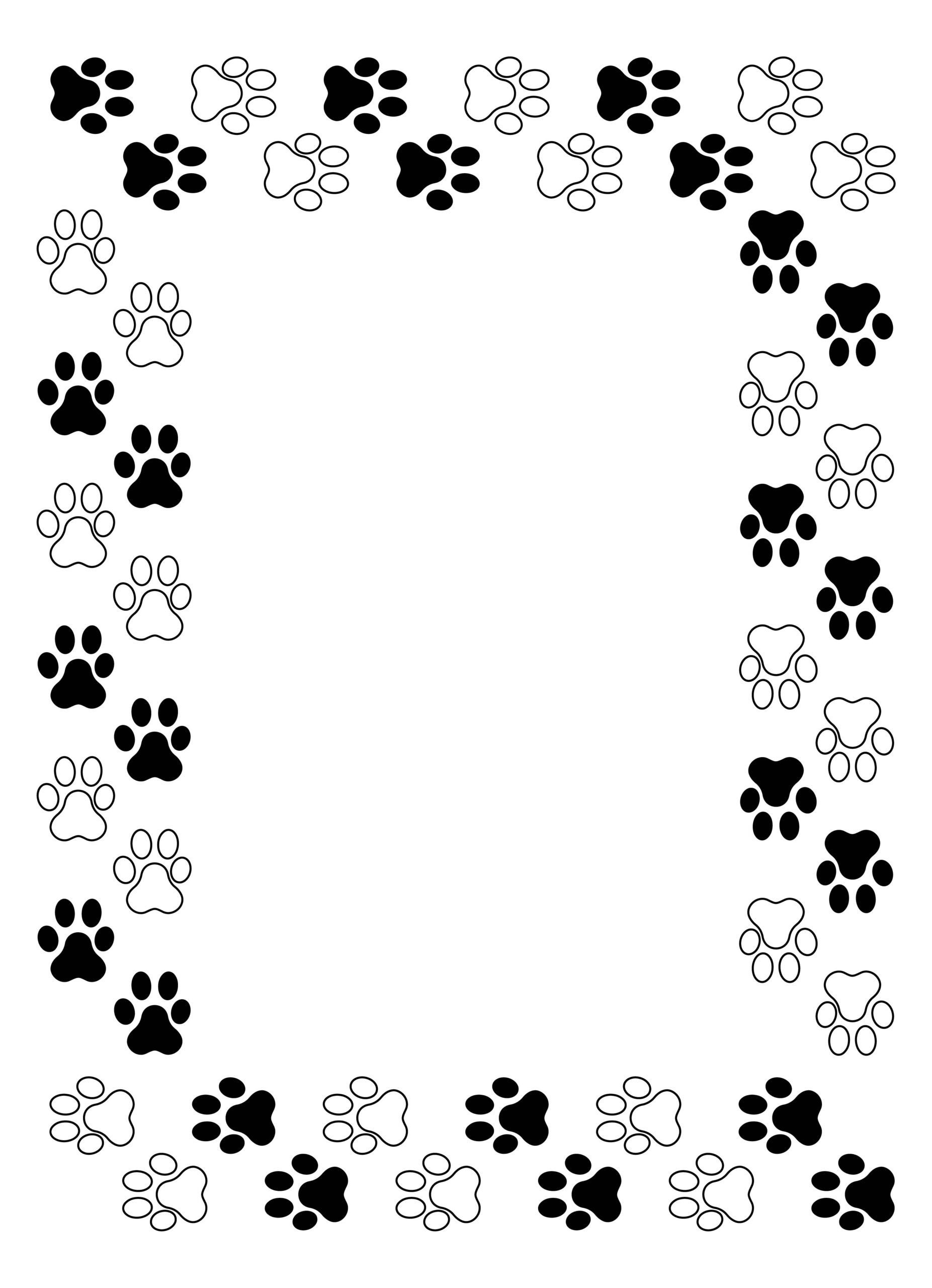 Dog Lined Writing Paper With Borders 10 Free PDF Printables Printablee