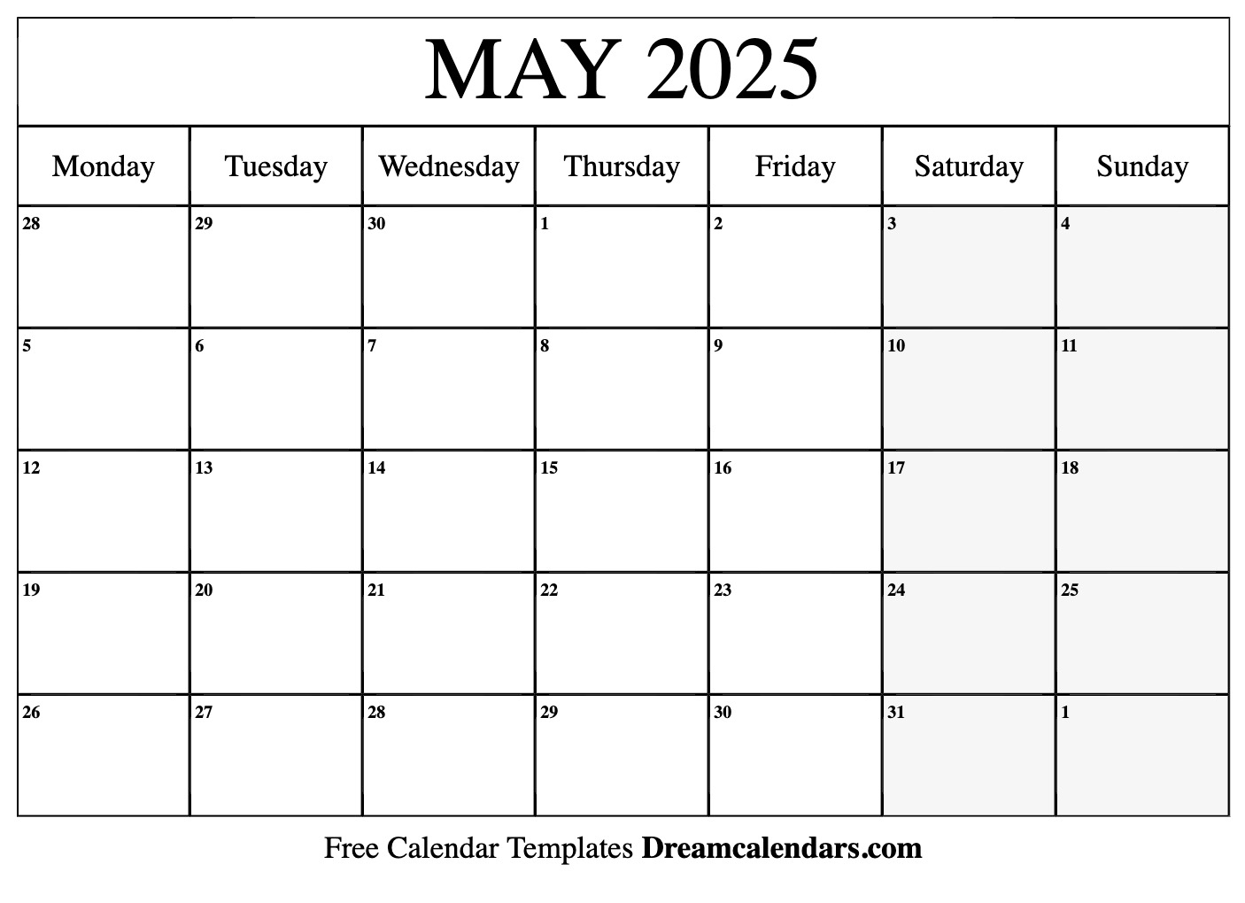 Download May 2025 Calendar Template 2025 Alexander Kerrigan
