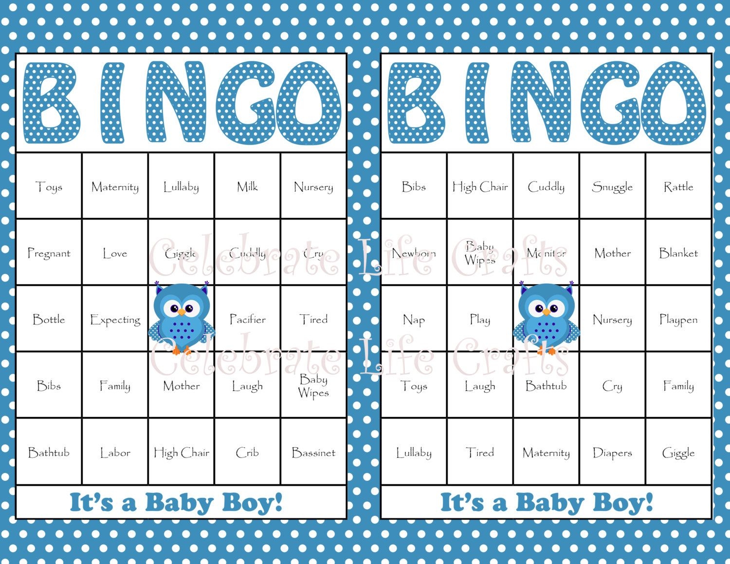 Downloadable 50 Free Printable Baby Bingo Cards Printable New Year 
