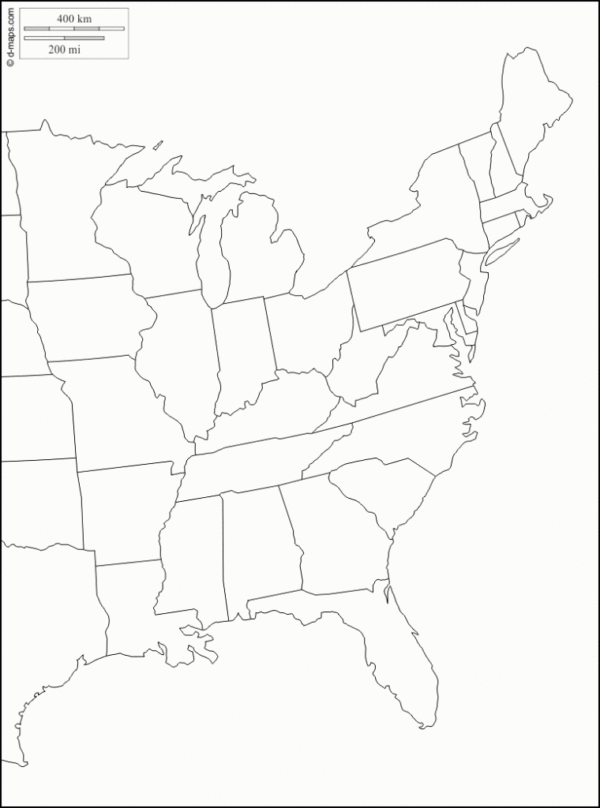 Usa Maps Easter Coast Printables Blank