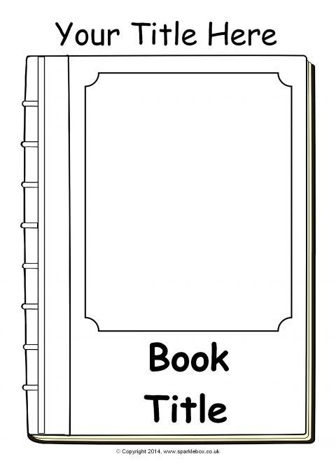 Editable Book Cover Templates Black And White SB10422 SparkleBox Editable Book Cover Templates Black And White SB10422 SparkleBox
