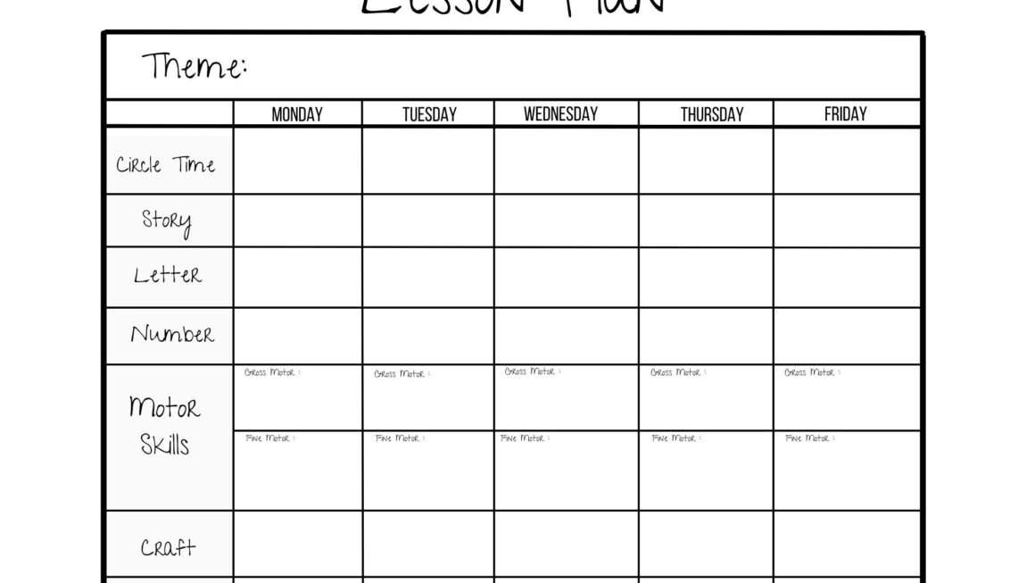 Editable Preschool Daily Schedule Template Menspin