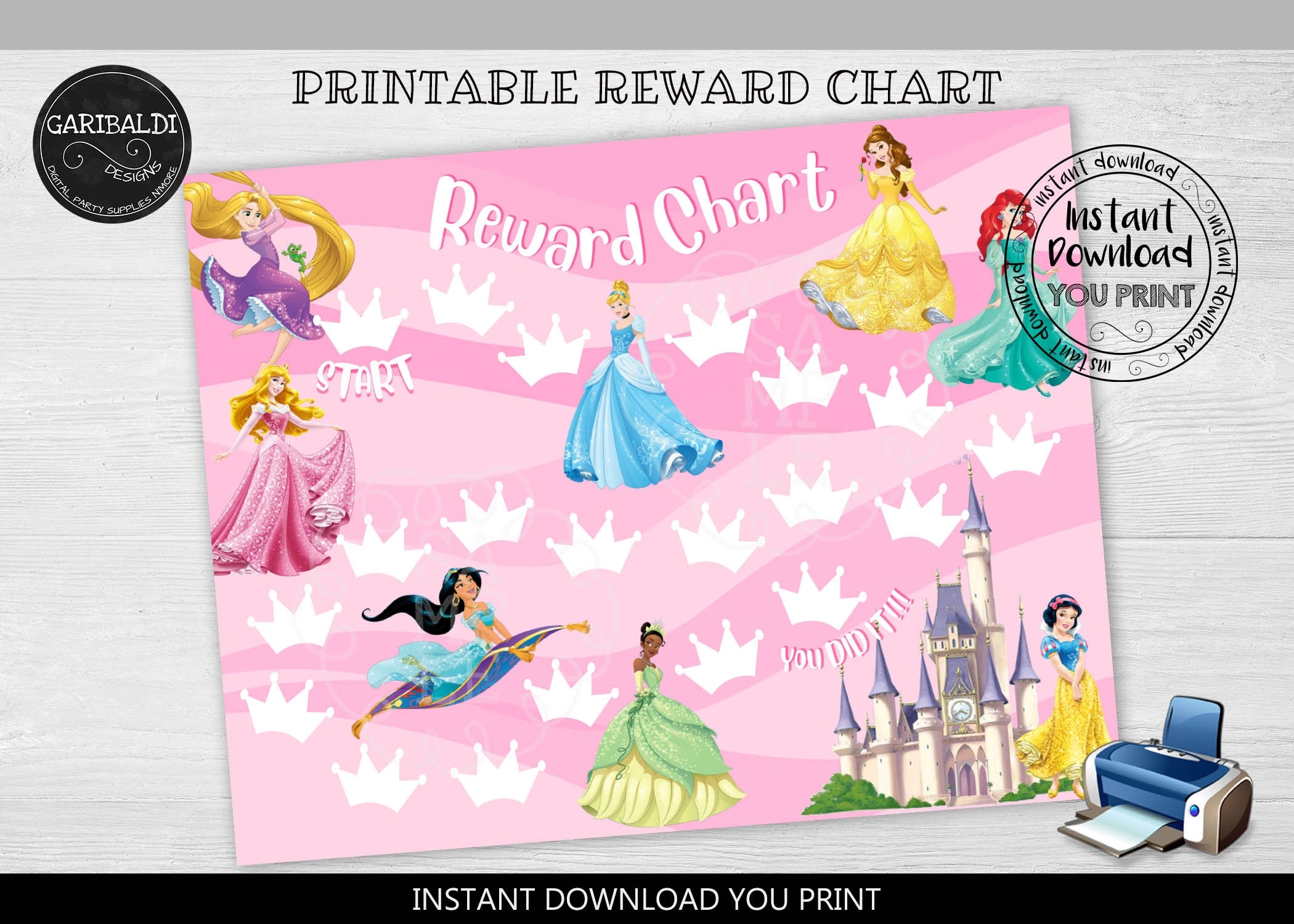 Editable Printable Princess Chore Chart Reward Chart Vrogue co