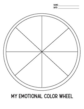 Emotion Wheel Printable Blank Emotion Wheel Printable Blank