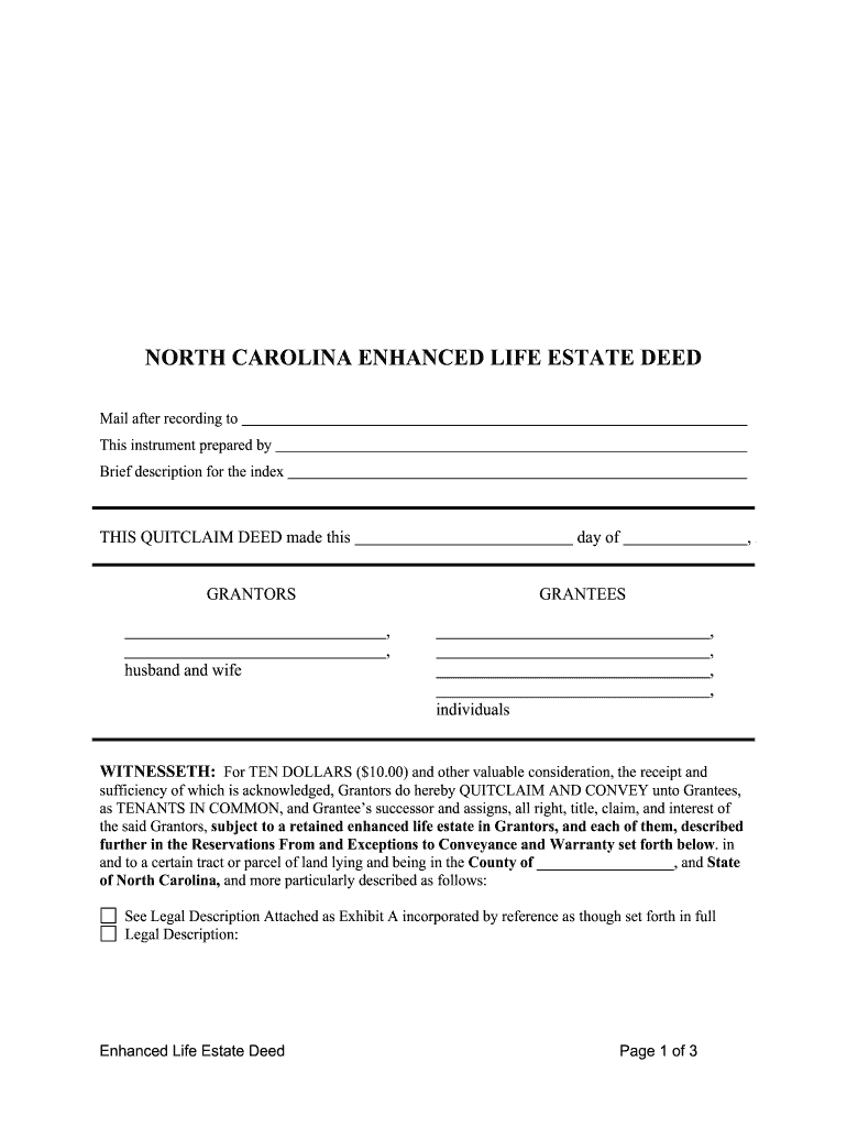 Free Printable Blank Life Estate Deed Form Free Printable Blank Life Estate Deed Form