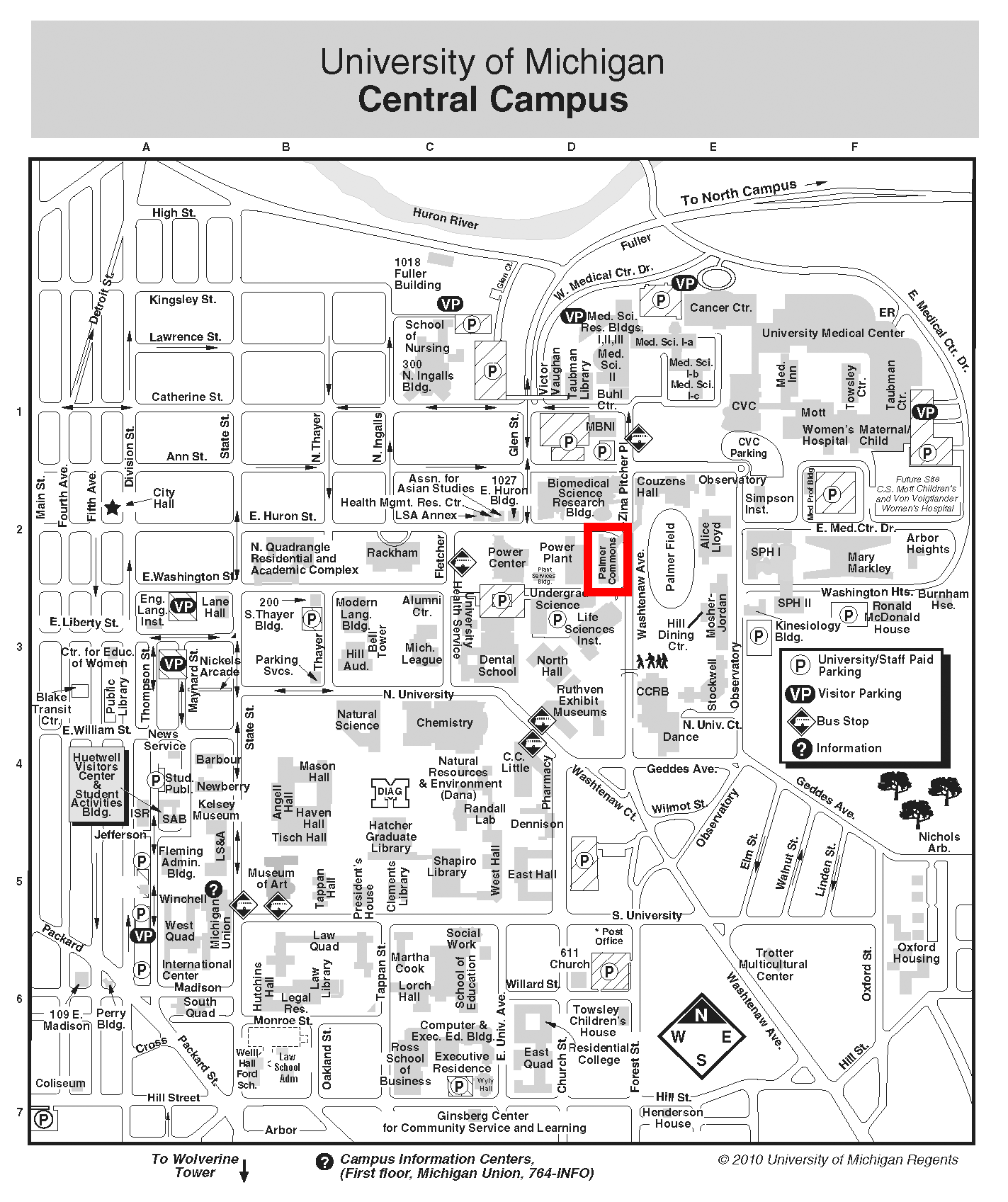 Printable Blank University Of Michigan Campus Map Printable Blank University Of Michigan Campus Map