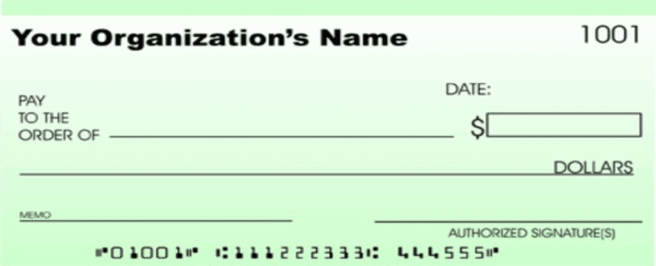 Fake Blank Check For Props Printable