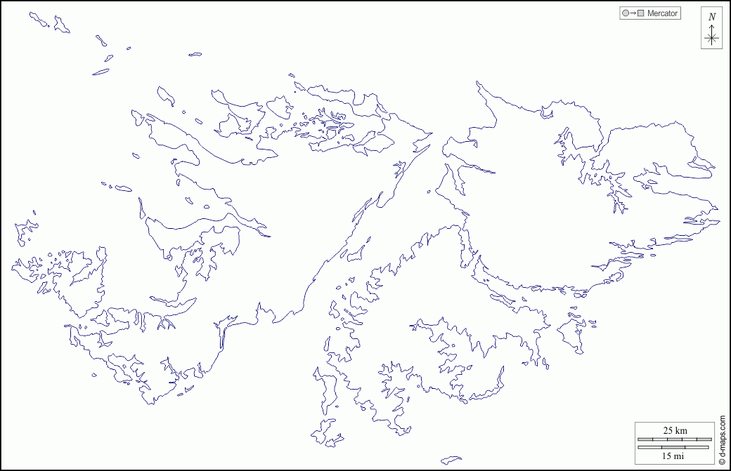 Falkland Islands D maps Free Map Free Blank Map Free Outline 