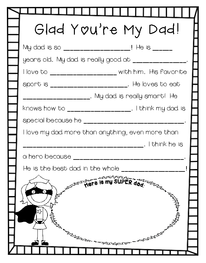 Father 39 s Day Fill In The Blank Free Printable Father 39 s Day Fill In The Blank Free Printable
