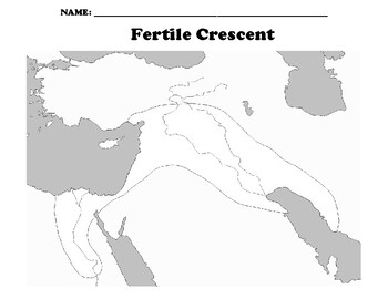 Fertile Crescent Map Blank By Northeast Education TPT