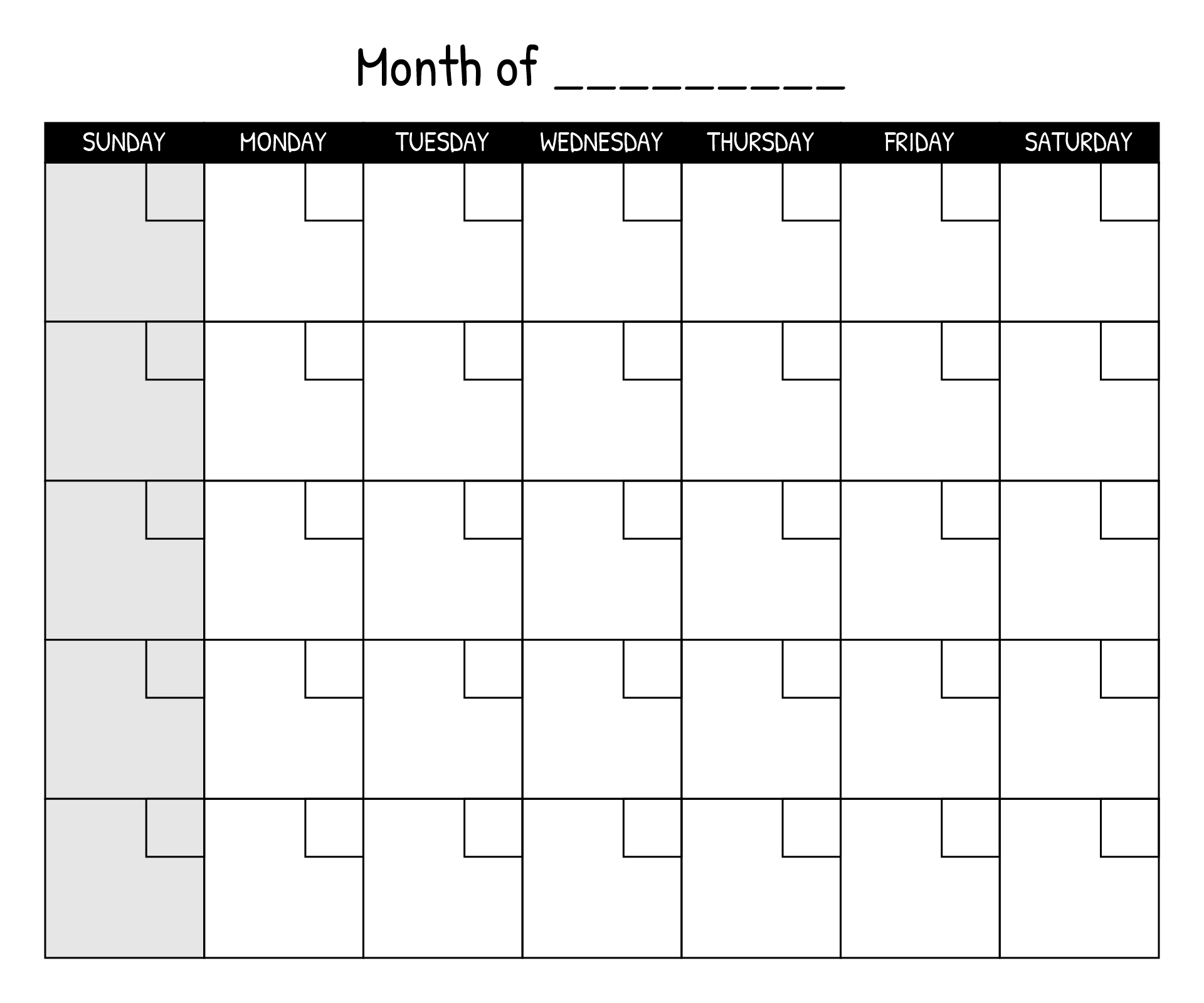 Fill In Blank Calendar 10 Free PDF Printables Printablee Fill In Blank Calendar 10 Free PDF Printables Printablee