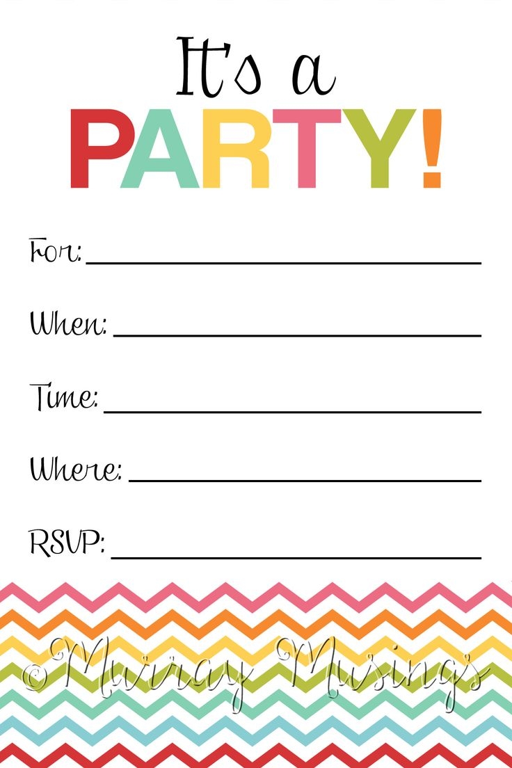 Fill In The Blank Birthday Party Invitation Printable Birthday Fill In The Blank Birthday Party Invitation Printable Birthday