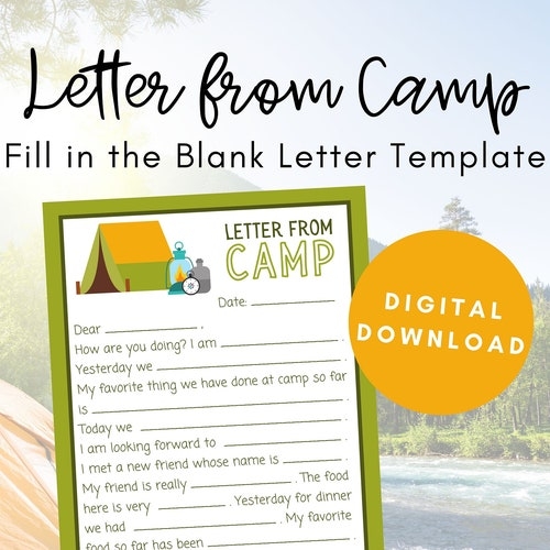 Printable Fill In The Blank Camp Letters Printable Fill In The Blank Camp Letters