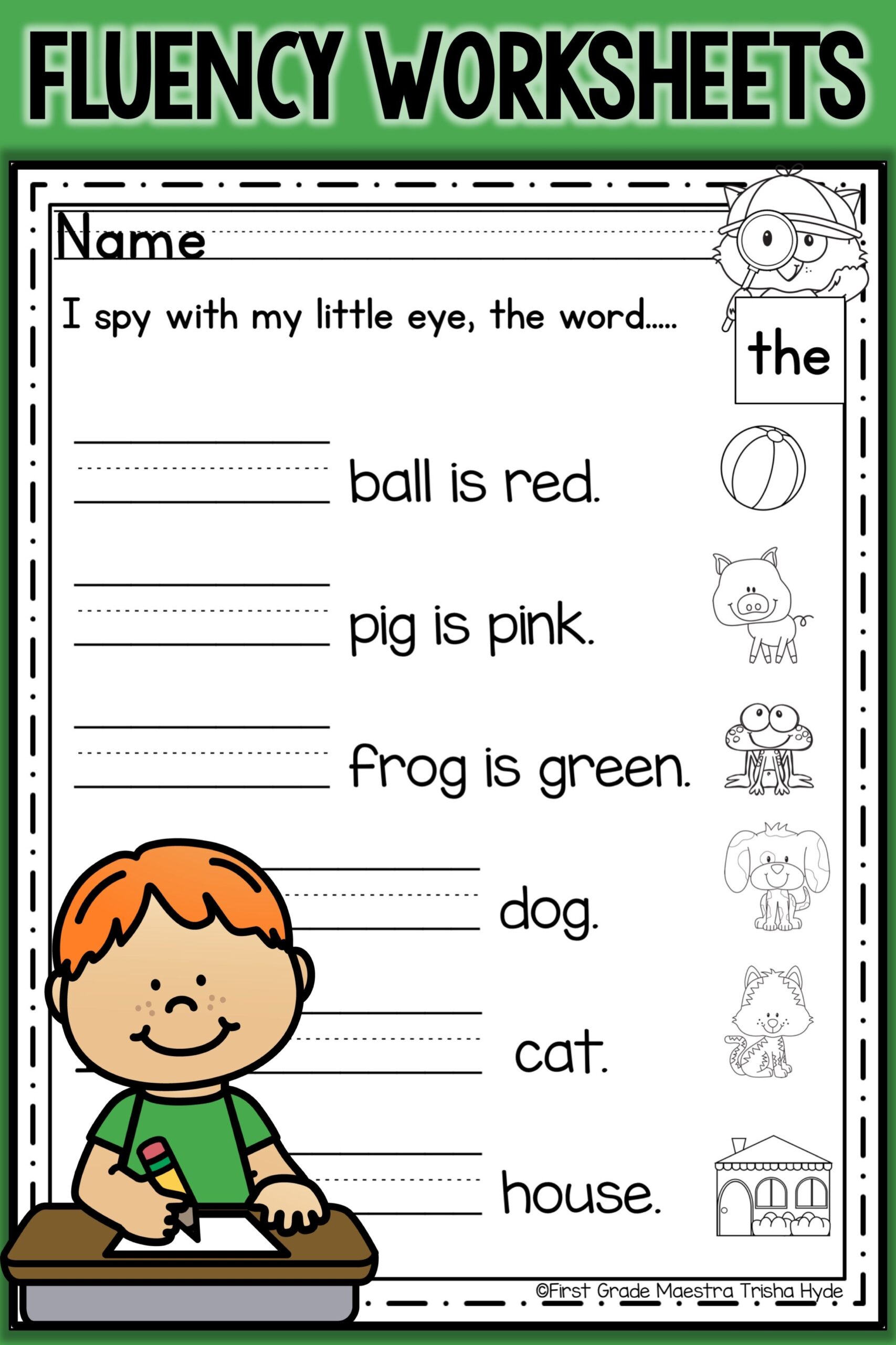 Fill In The Blank Worksheets Grade 1