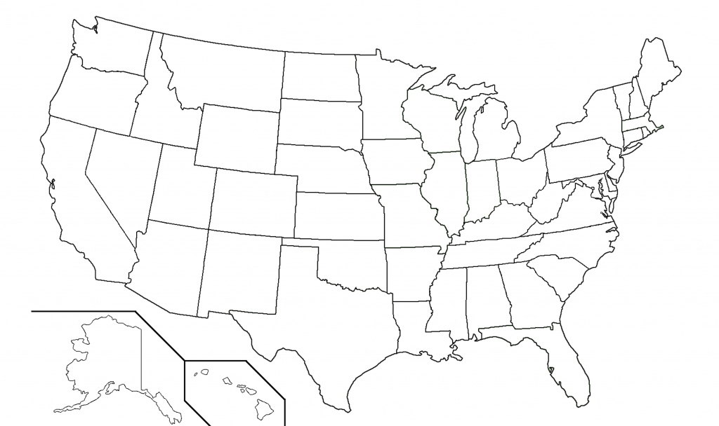 Fill In The States Map Printable United States Map