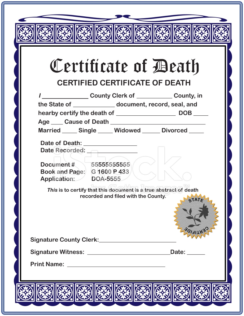 Fillable Blank Death Certificate Form Printable Forms Free Online Fillable Blank Death Certificate Form Printable Forms Free Online