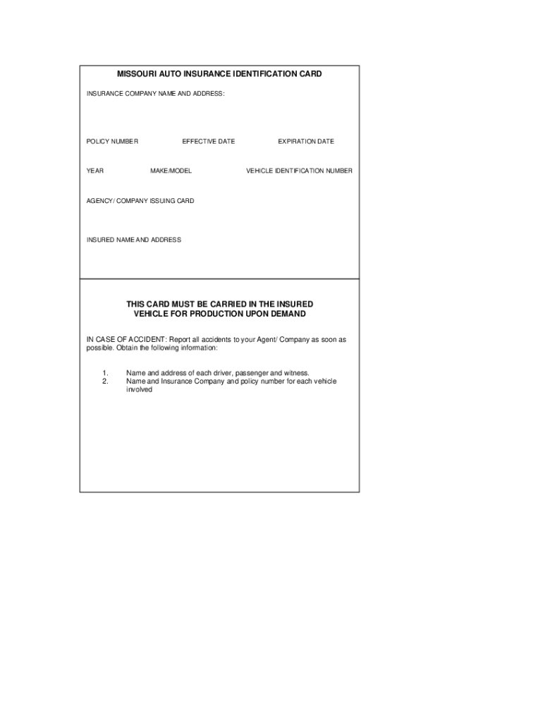 Fillable Free Blank Insurance Card Template Fillable Form 2025