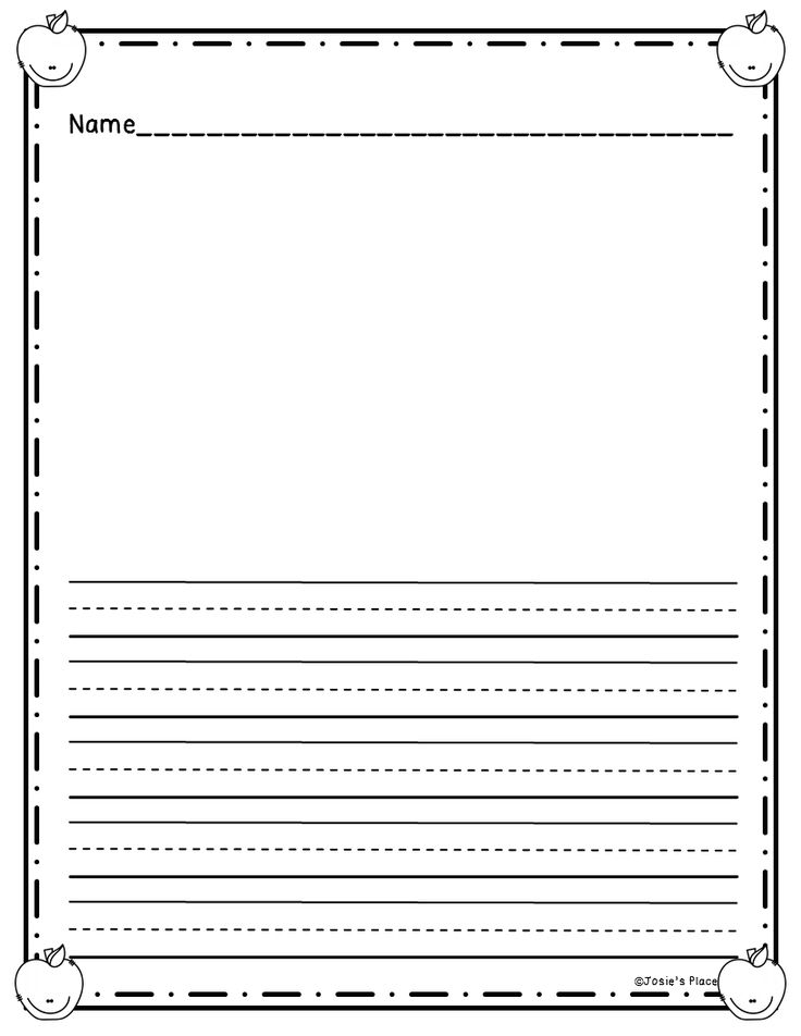 Free Printable 1st Grade Blank Writing
