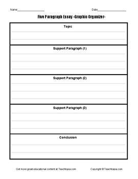 Five Paragraph Essay Graphic Organizer Simple Format For Effective Five Paragraph Essay Graphic Organizer Simple Format For Effective