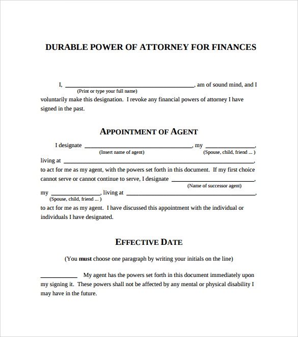 FREE 10 Sample Blank Power Of Attorney Forms In PDF MS Word FREE 10 Sample Blank Power Of Attorney Forms In PDF MS Word