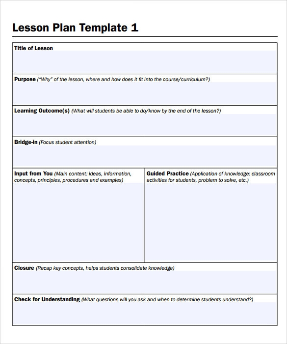 FREE 14 Sample Printable Lesson Plan Templates In PDF MS Word FREE 14 Sample Printable Lesson Plan Templates In PDF MS Word
