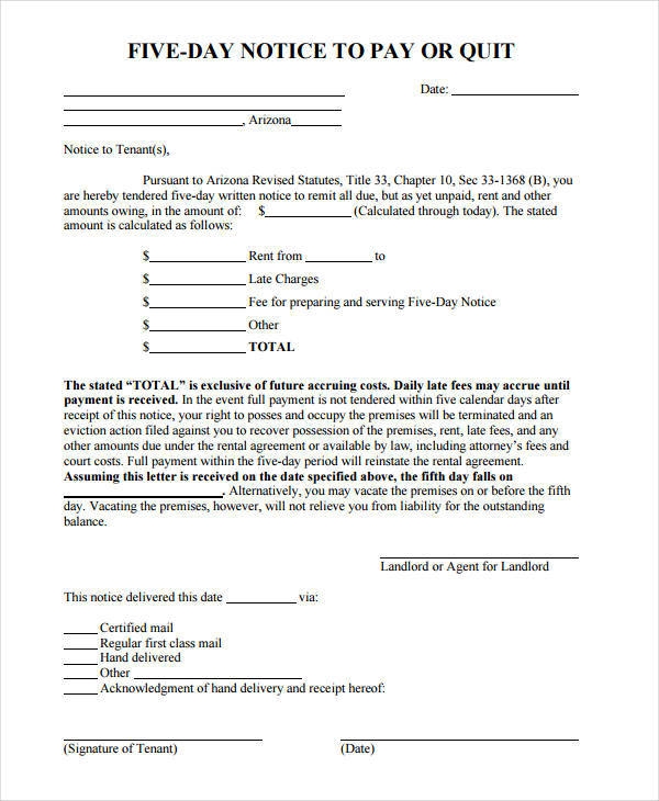 FREE 23 Eviction Notices In PDF MS Word