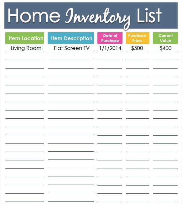 FREE 9 Inventory List Templates In MS Word Excel PDF