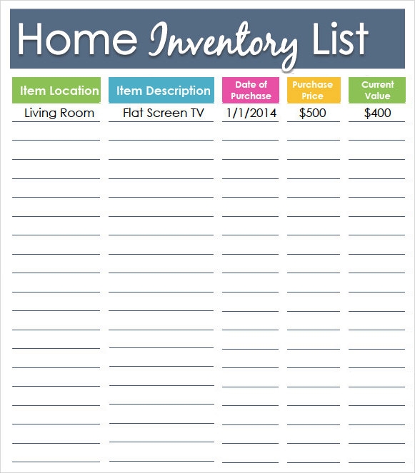 FREE 9 Inventory List Templates In MS Word Excel PDF FREE 9 Inventory List Templates In MS Word Excel PDF