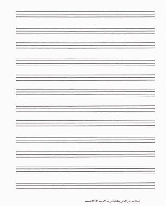 Printable Full Orchestra Blank Staff Paper