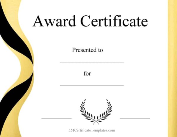 Blank Printable Certificate Paper No Border