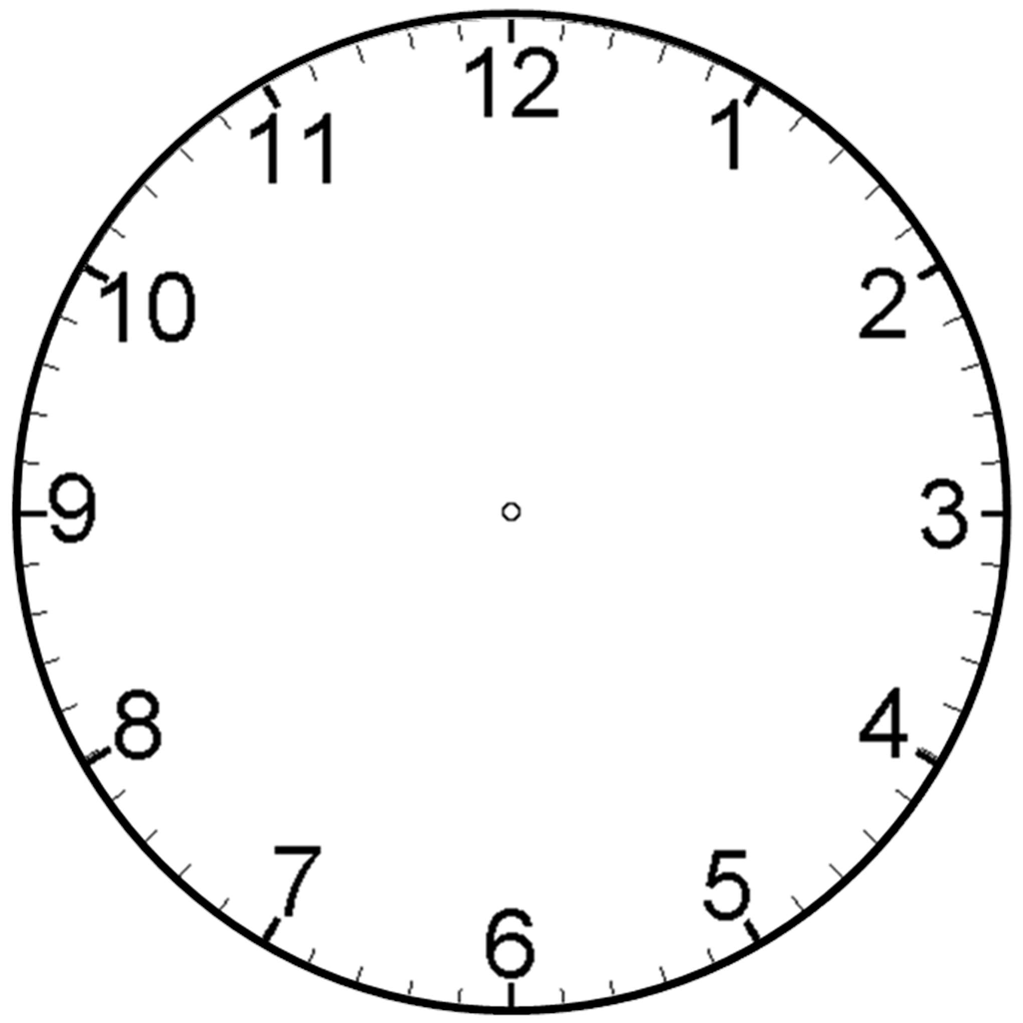 Free Blank Clock Face Printable Download Free Blank Clock Face 