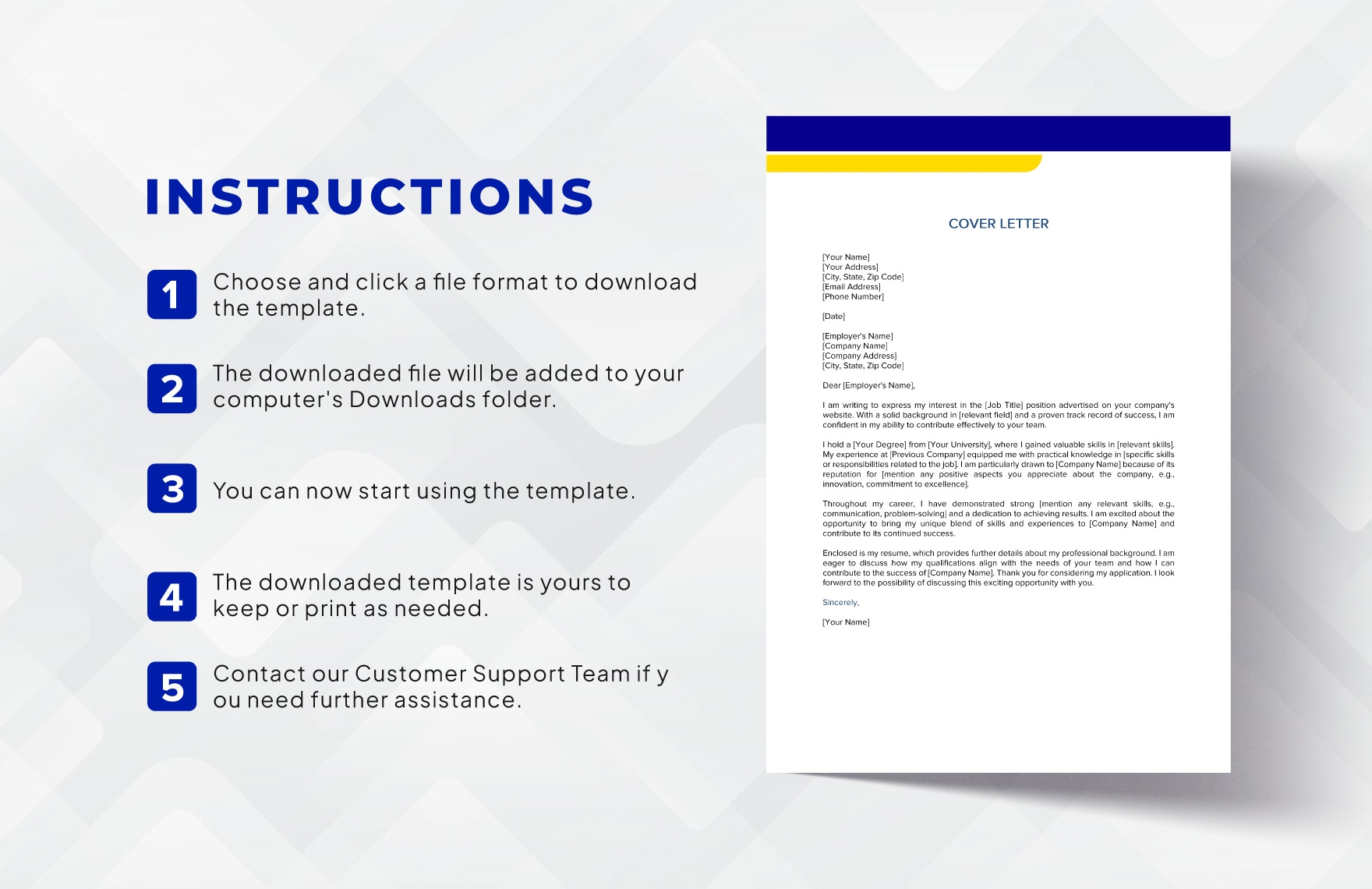 Free Blank Cover Letter Template Download In Word Google Docs PDF 
