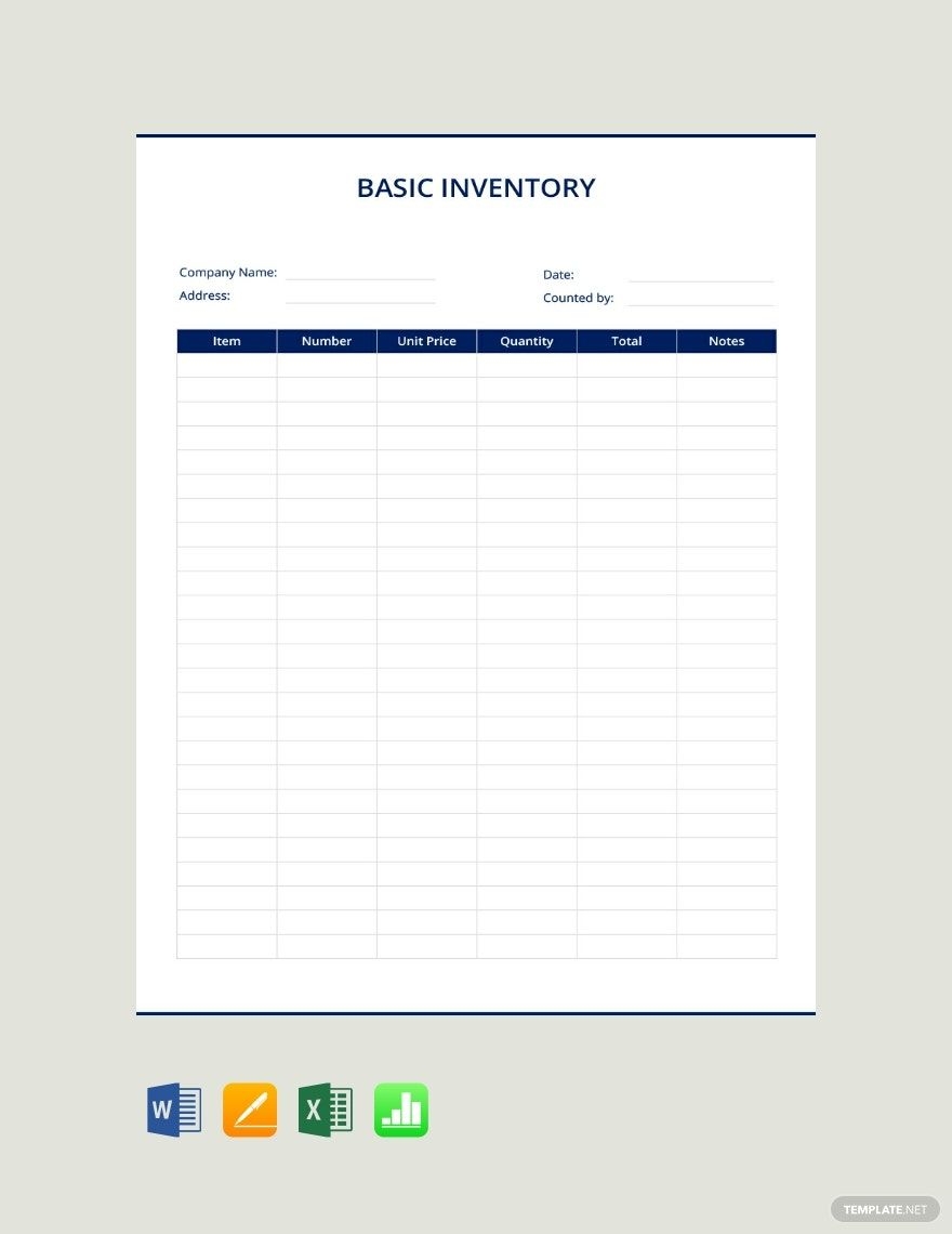 Free Blank Inventory Sheet Printable Printable Form Templates And Letter