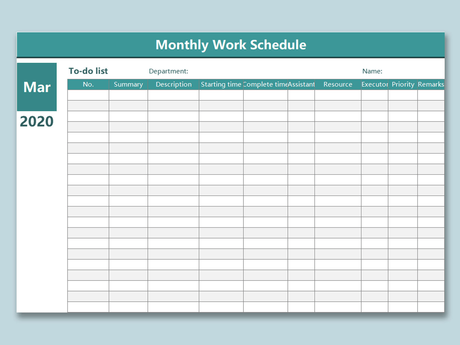 Free Blank Monthly Employee Schedule Schedule Printable Free Blank Monthly Employee Schedule Schedule Printable