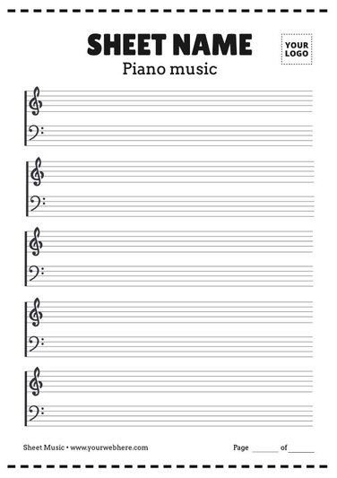 Free Blank Music Sheets To Print Free Blank Music Sheets To Print