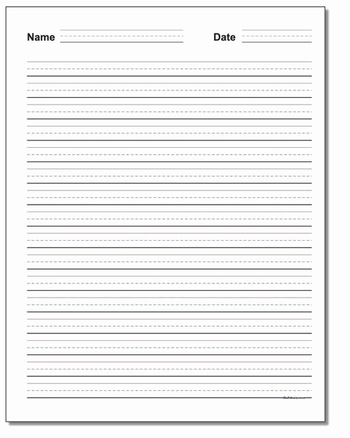 Blank Lined Paper For Kindergarten Free Printable Blank Lined Paper For Kindergarten Free Printable