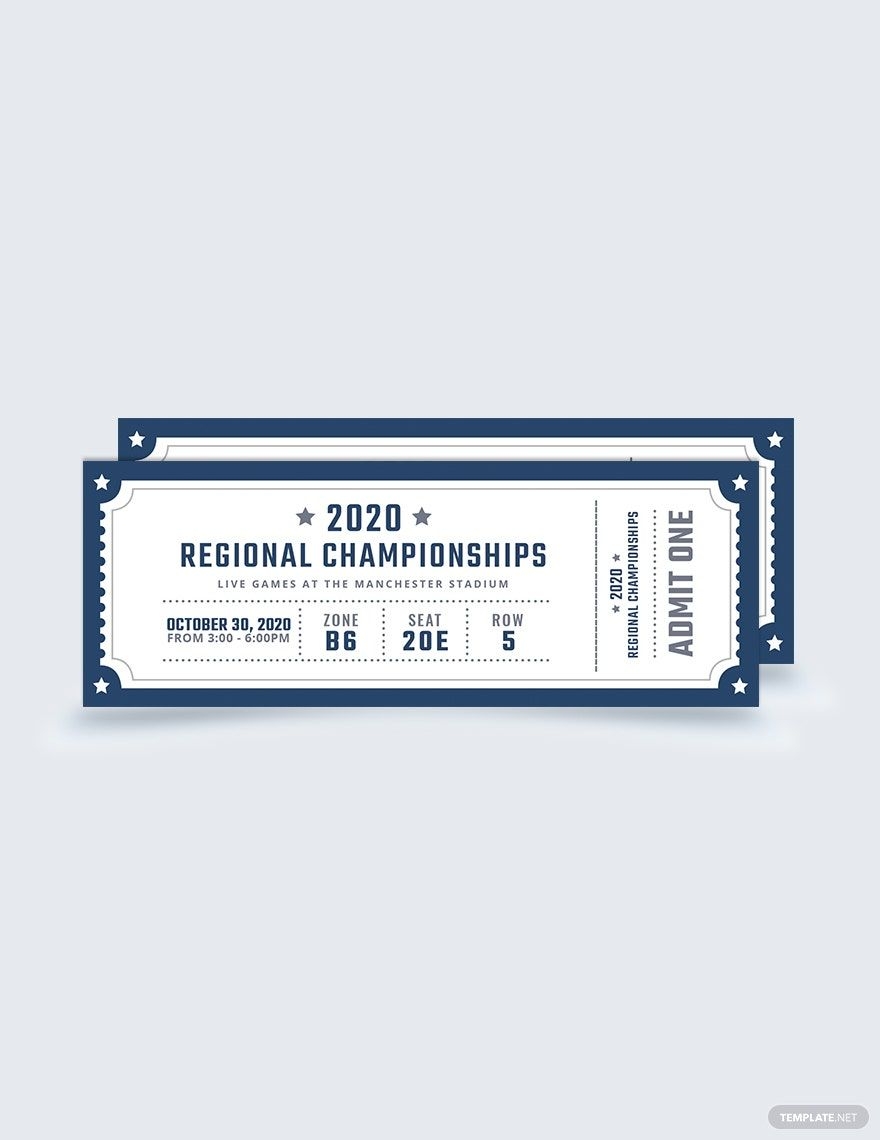 Free Blank Ticket Templates Editable And Printable