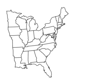 Blank Map Of Eastern United States Printable Blank Map Of Eastern United States Printable