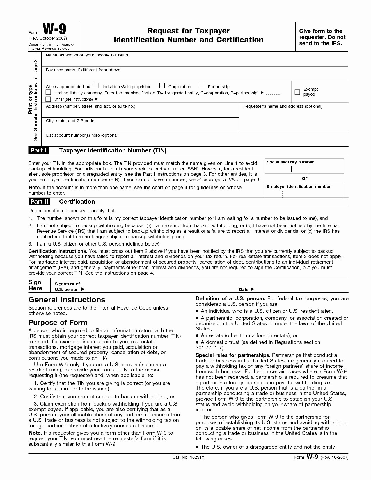 Free Blank W 9 Form 2025 Mimir S Laursen