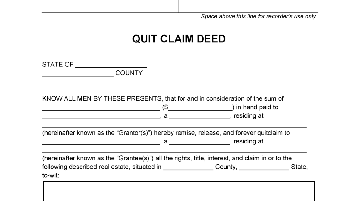 Free Colorado Quit Claim Deed Form Pdf Word Vrogue co