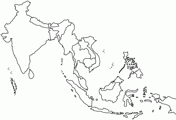 Free Detailed Printable Blank Map Of Asia Template PDF Free Detailed Printable Blank Map Of Asia Template PDF